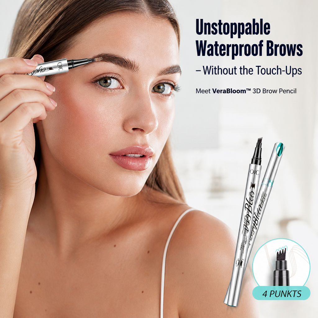 VeraBloom™ 3D Brow Pencil — Unstoppable Waterproof Brows That Command Attention All Day