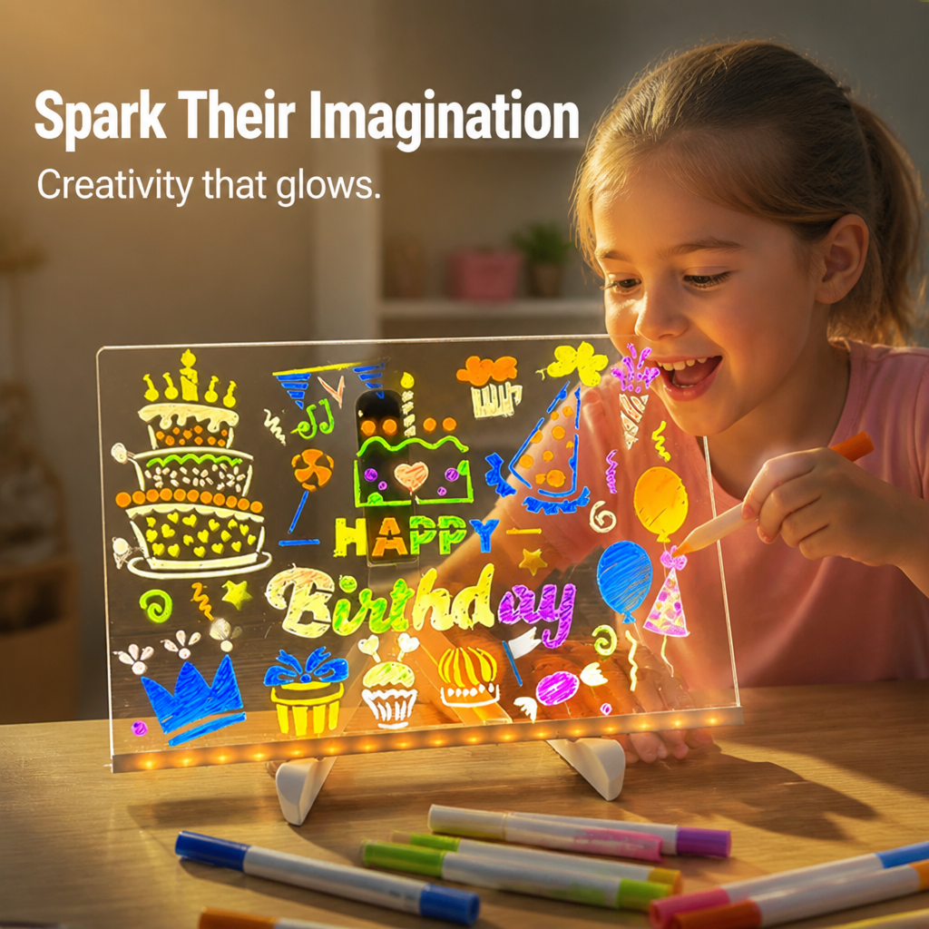 LumiSketch™ — Ignite Your Child’s Imagination with Mess-Free, Glowing Creativity