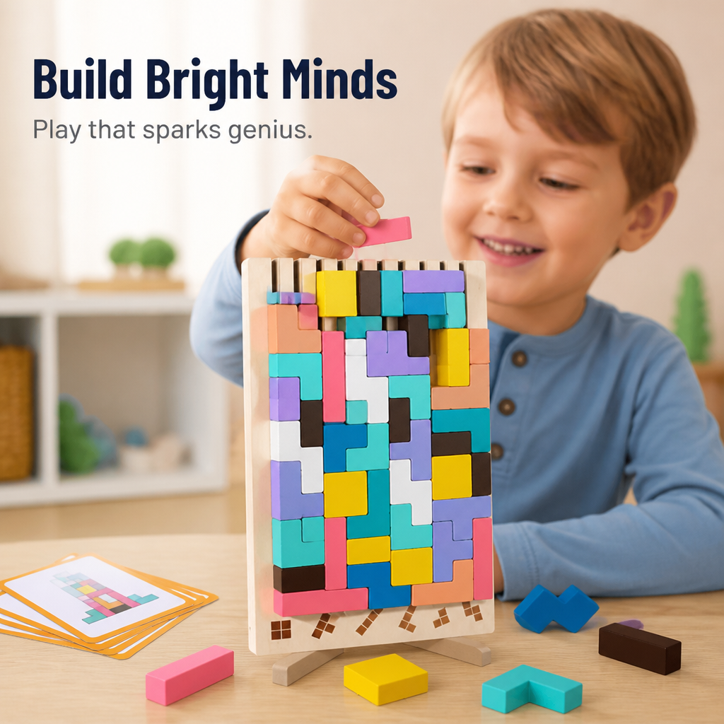 WonderTowers™ — Ignite Brilliant Focus and Creativity with Every Colorful Block Stack