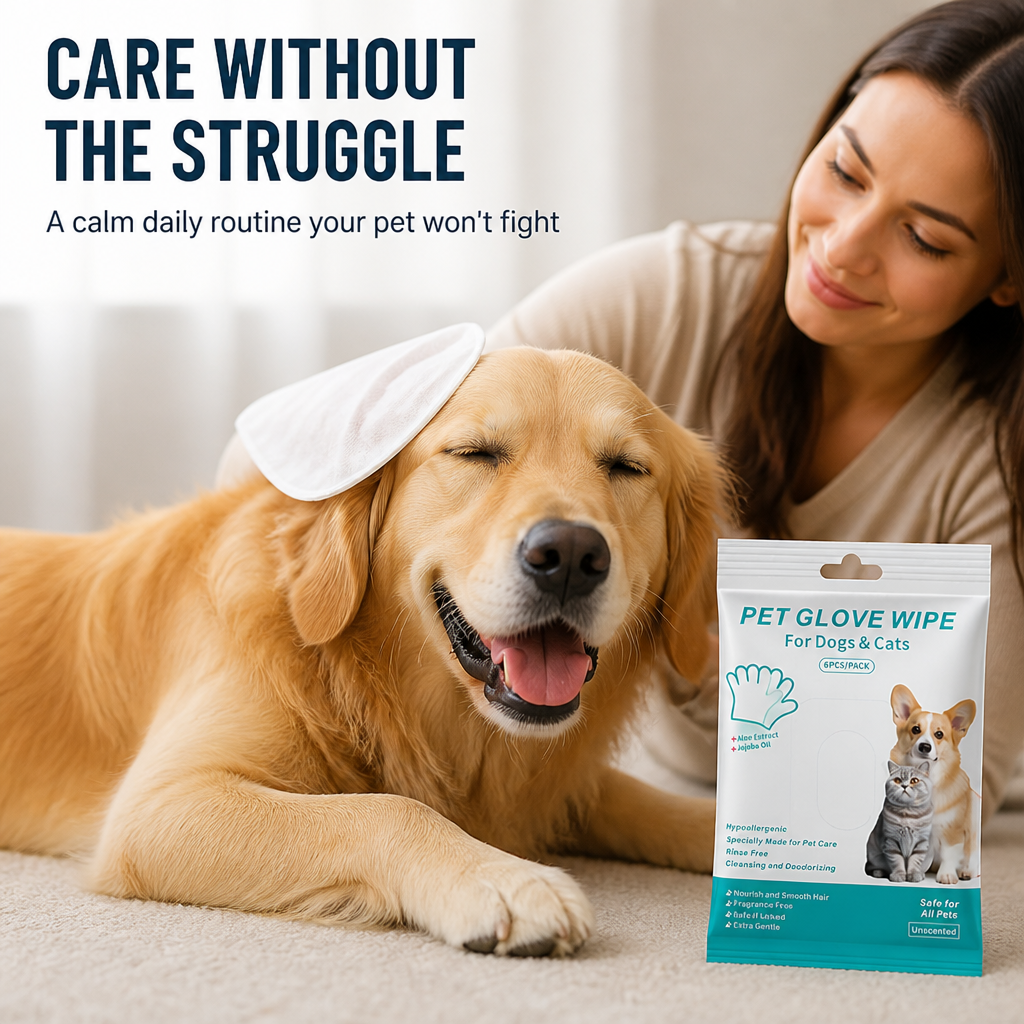 PurePaws™ Rinse-Free Mitts — Transform Bath Time Battles into Calm, Cuddle-Worthy Care