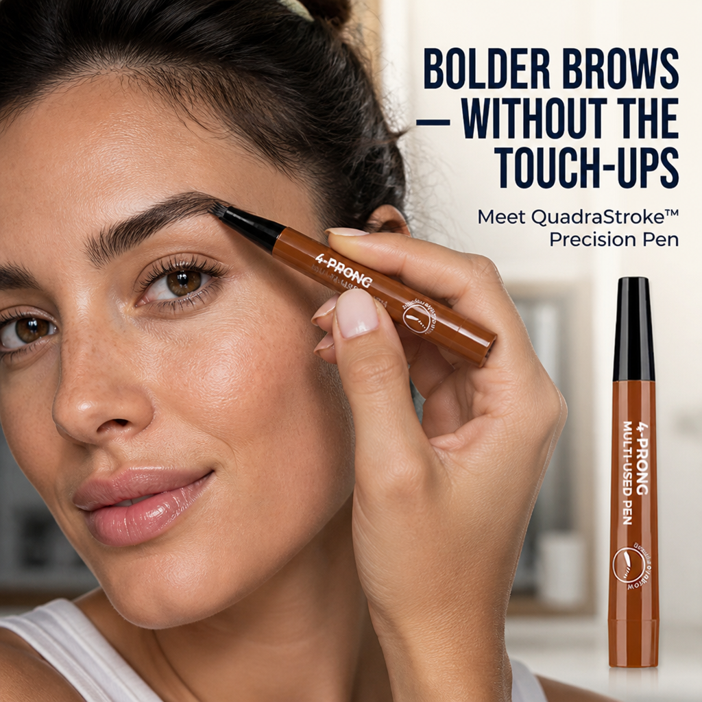 QuadraStroke™ Precision Pen — Sculpt Lush, Head-Turning Brows That Boost Your Confidence Instantly