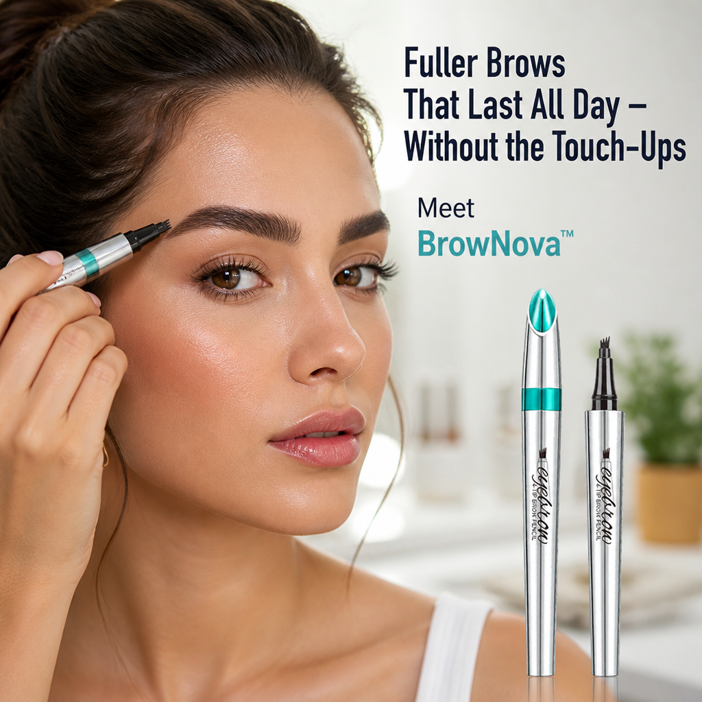 BrowNova™ — Instantly Wake Up to Naturally Fuller, Flawless Brows That Stay Perfect All Day