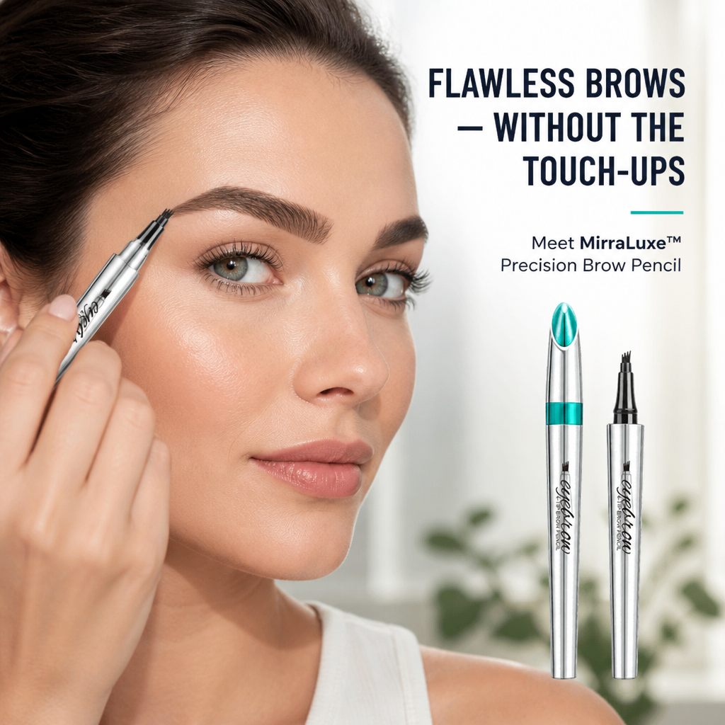 MirraLuxe™ Precision Brow Pencil — Silk-Smooth, Pain-Free Brows That Stay Perfect All Day