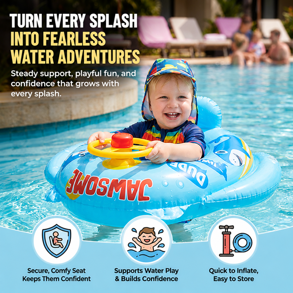 AquaSprout™ — Ignite Your Toddler’s Fearless Splash Adventures with Steady Support and Playful Fun