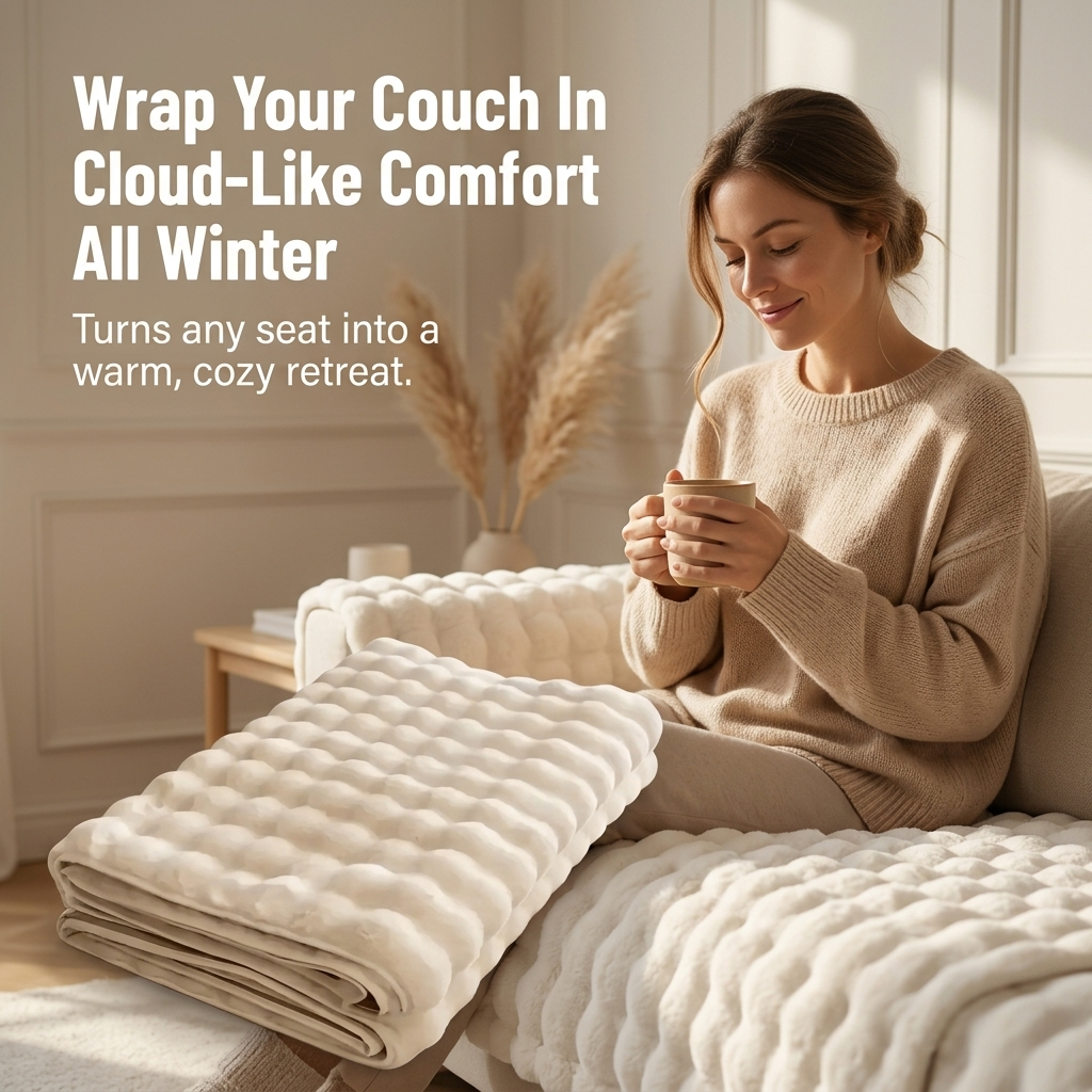 VelvEase™ Winter Covers — Turn Your Sofa into a Warm, Scratch-Free Haven All Season Long