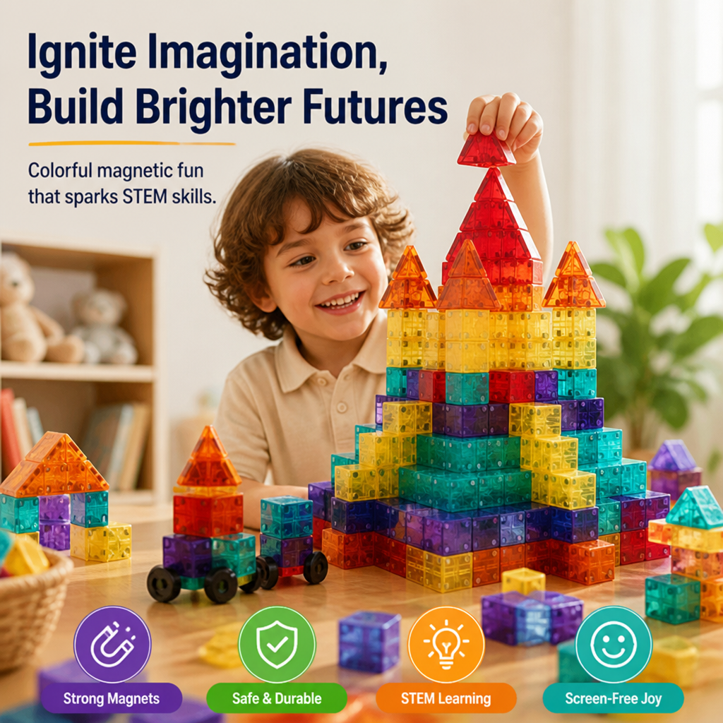 LuminaBlocks™ — Ignite Your Child’s Confidence with Every Strong, Colorful Build