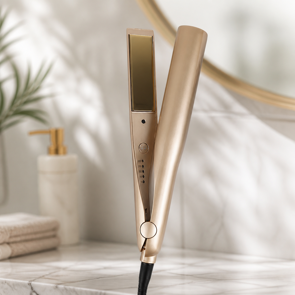 VeronaLuxe™ — Straighten, Curl & Shine With One Gold Wand in Minutes