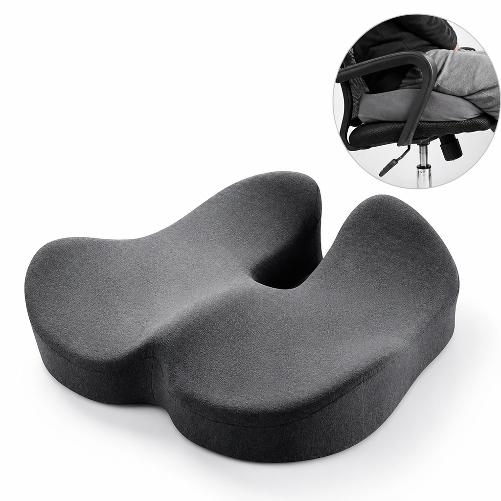 FlexiCush™ — Transform Your Seat into All-Day Tailbone Relief and Perfect Posture