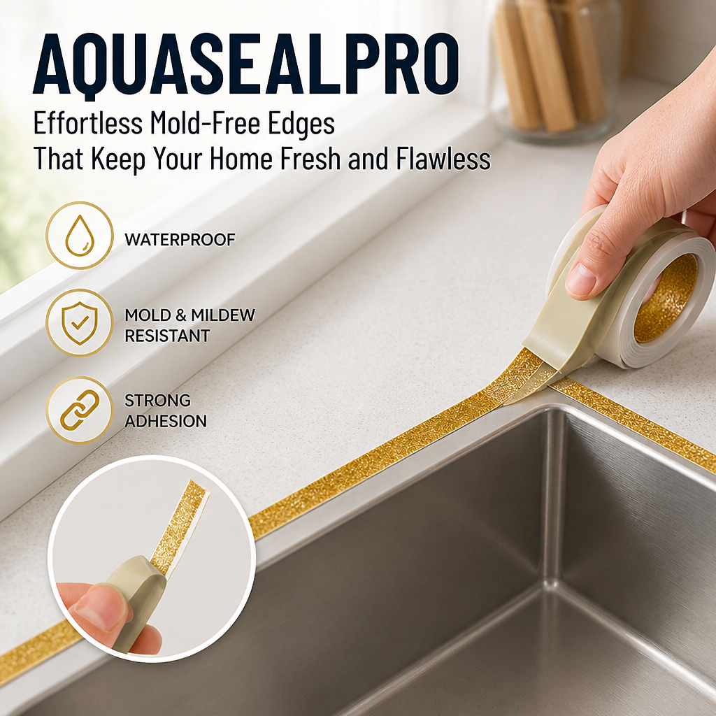 AquaSealPro™ — Effortless Mold-Free Edges That Keep Your Home Fresh and Flawless