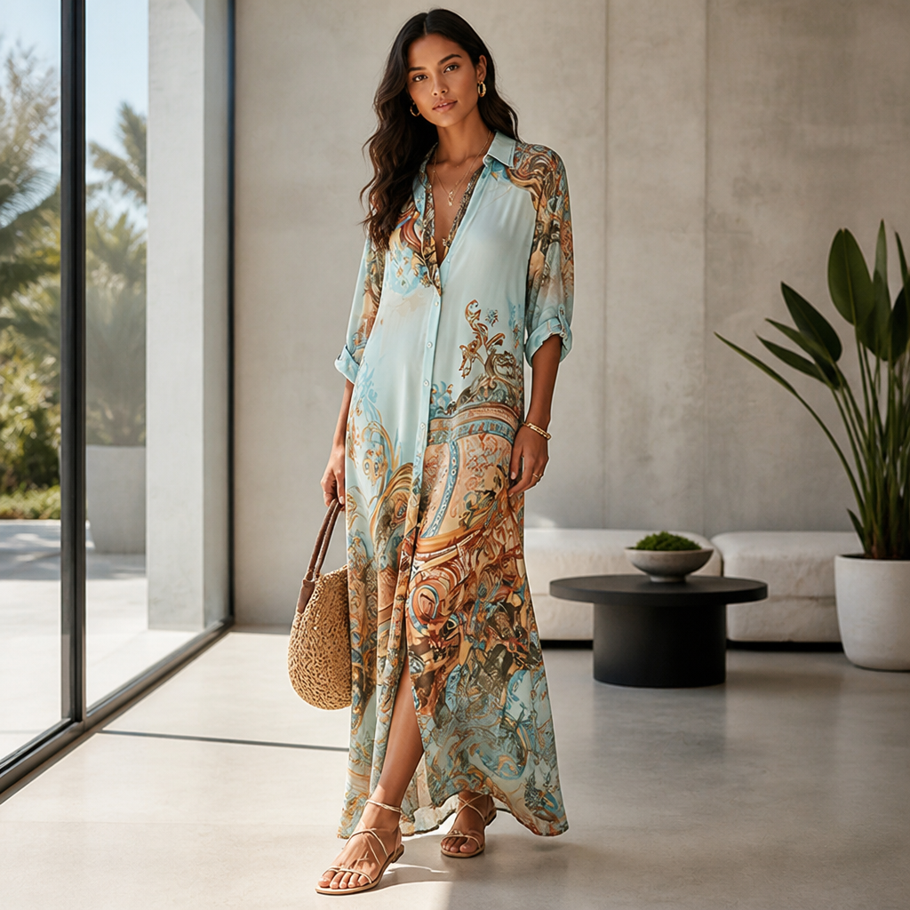 Solarece™ Maxi Dress — Feel Unstoppable in Featherlight Summer Elegance
