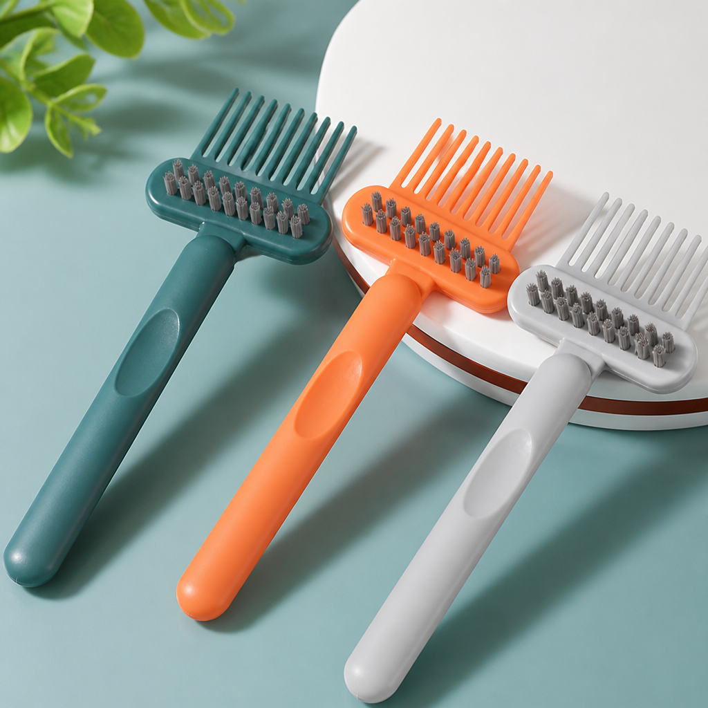 SwiftSheen™ 2-in-1 Hairbrush Cleaner — Effortless Brilliance for Pristine, Healthy Brushes Every Time