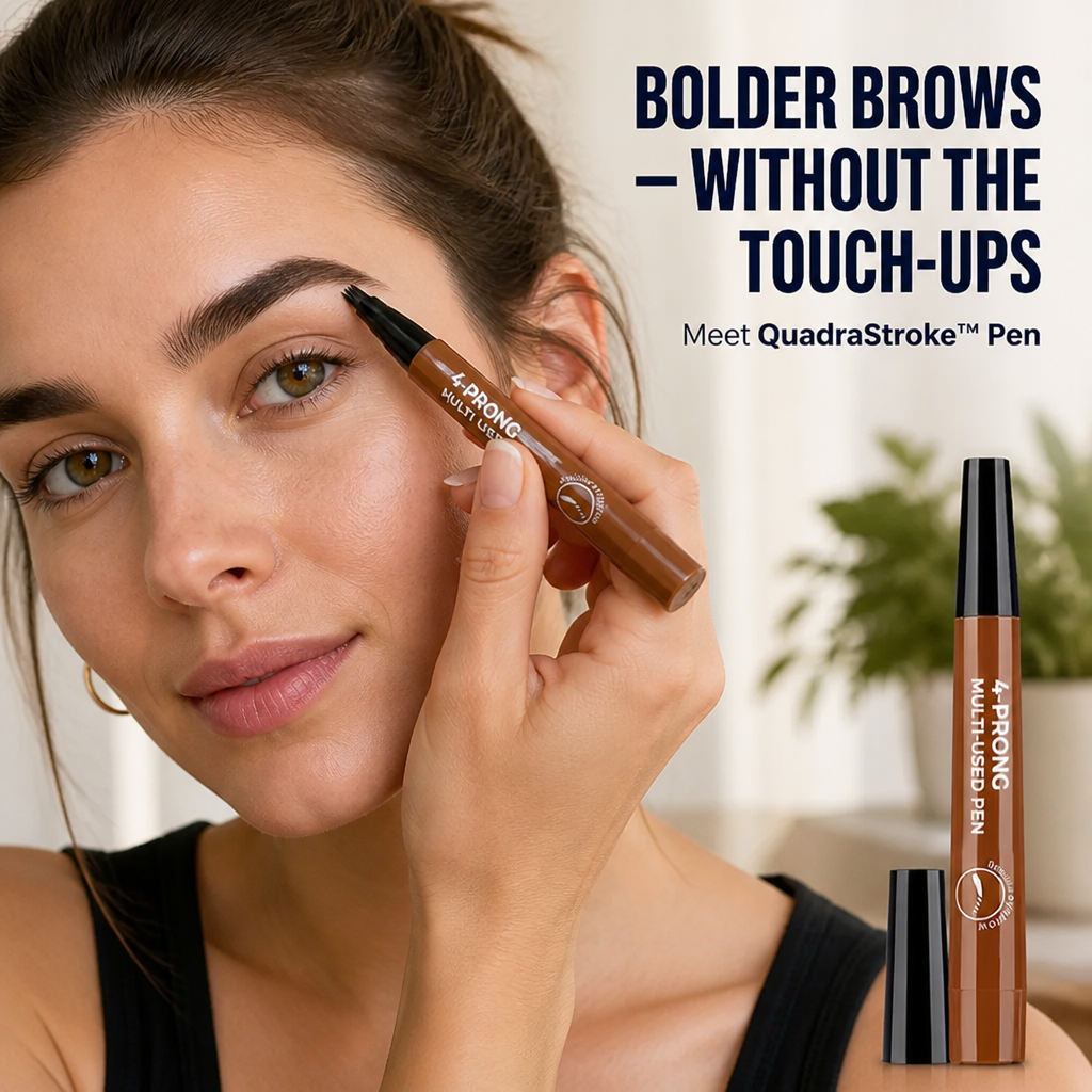 QuadraStroke™ Pen — Instantly Sculpt Brows That Command Attention and Spark Confidence