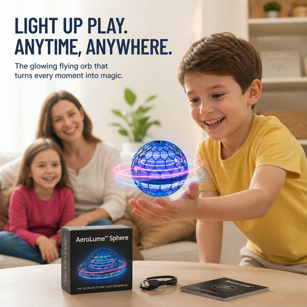AeroLume™ Sphere — Ignite Every Moment with Mesmerizing Light and Effortless Flight