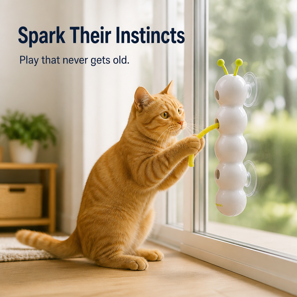 WhiskerTwist™ — Unleash Your Cat’s Wild Hunting Instincts with Endless, Hands-Free Fun