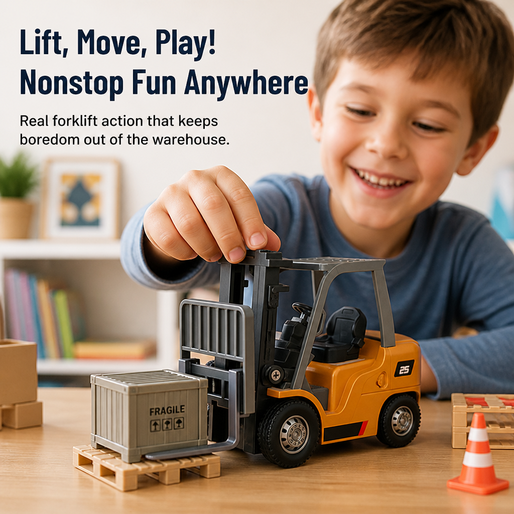 CommandLift™ Mini Forklift — Crush Boredom with Real Forklift Thrills at Your Fingertips