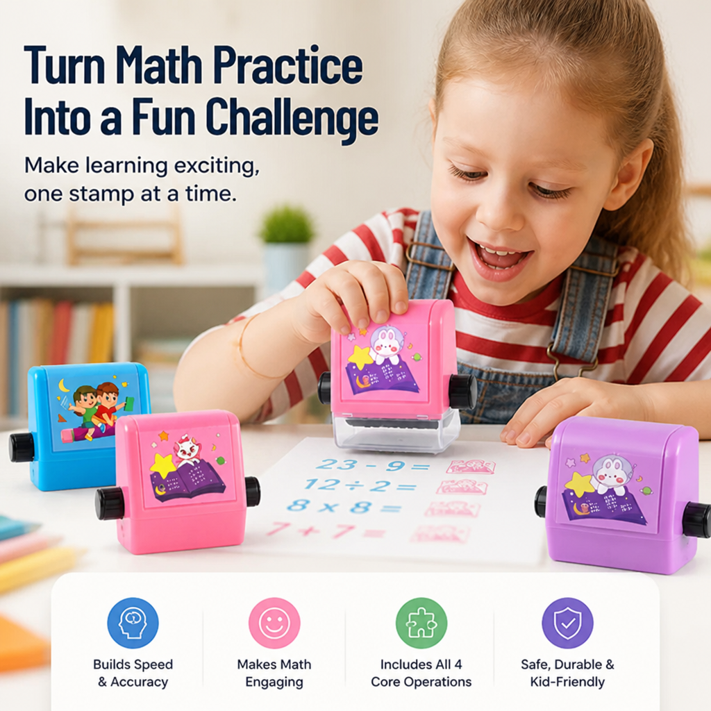 SparkDigits™ FlashStamp — Ignite Your Child’s Math Confidence and Turn Practice into Play