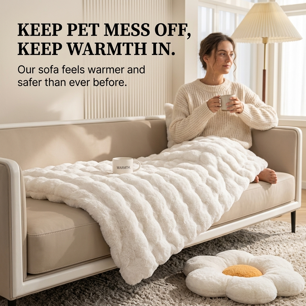 VeloraSoft™ — Wrap Your Furniture in Unshakable Warmth and Pet-Proof Comfort