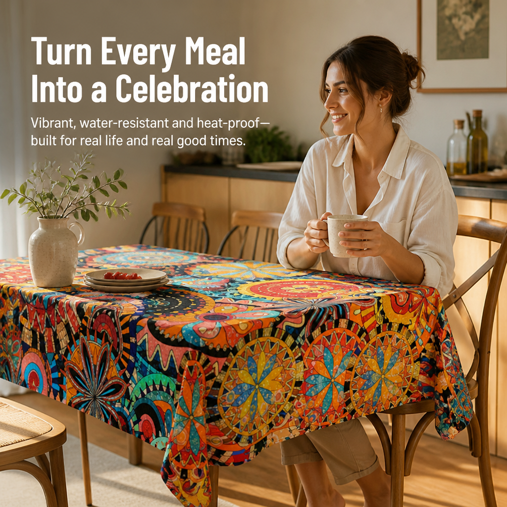 VivaLuxe™ — Brighten Every Meal With Wipe-Clean Boho Color That Never Fades