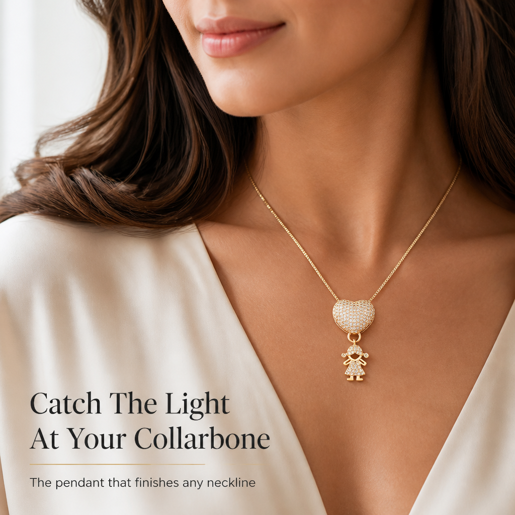 CelestaRay™ Necklace — Carry Your Children’s Love as a Radiant, Everlasting Embrace