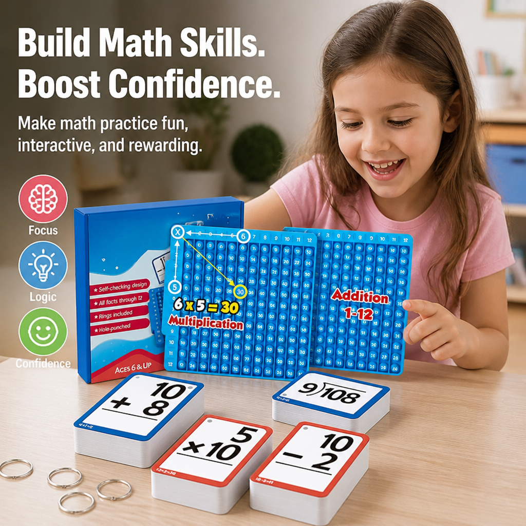 BrainSpark™ Mastery Kit — Ignite Your Child’s Confidence and Turn Math Into Pure Fun