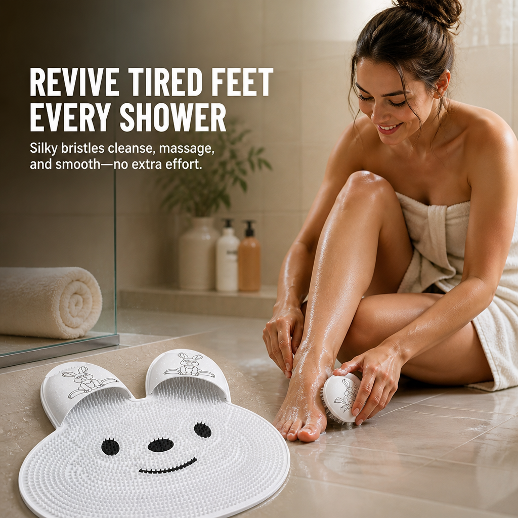 BunnyBounce™ — Transform Your Shower into a Luxurious Foot Renewal Escape