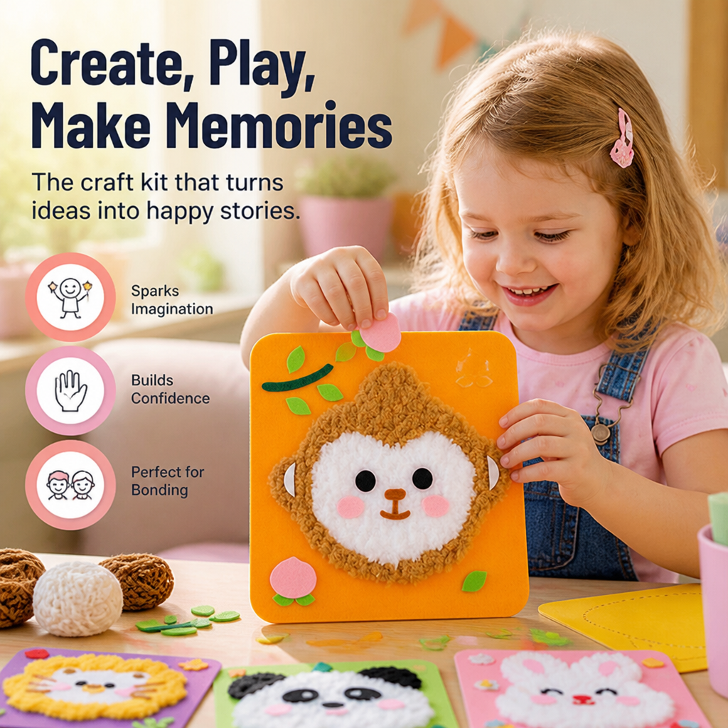 ImagineoCraft™ Stick Puppet Kit — Unlock Your Child’s Creativity and Confidence with Every Handmade Character