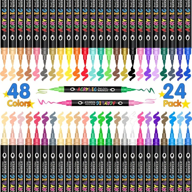 Set of 120 Acrylic Markers