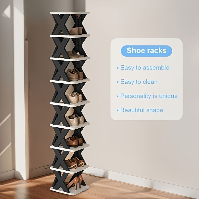 Narrow Shoe Tower Storage Rack
