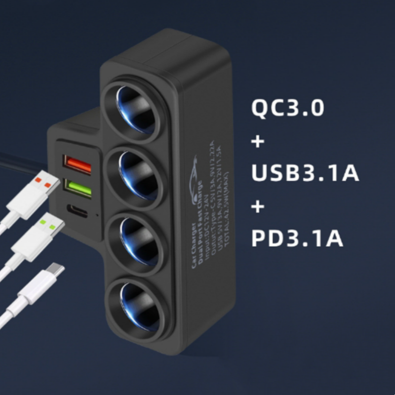 7-in-1 Power Hub — Charge All Devices Simultaneously for Safe Connectivity