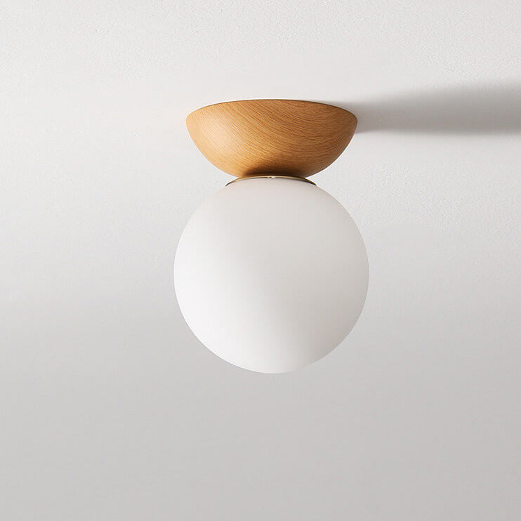 Glass Sphere Ceiling Lamp