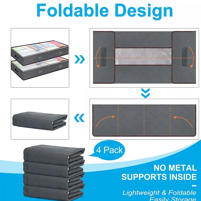 Under-Bed Storage Bag - Quickly Create More Space and Organized Storage