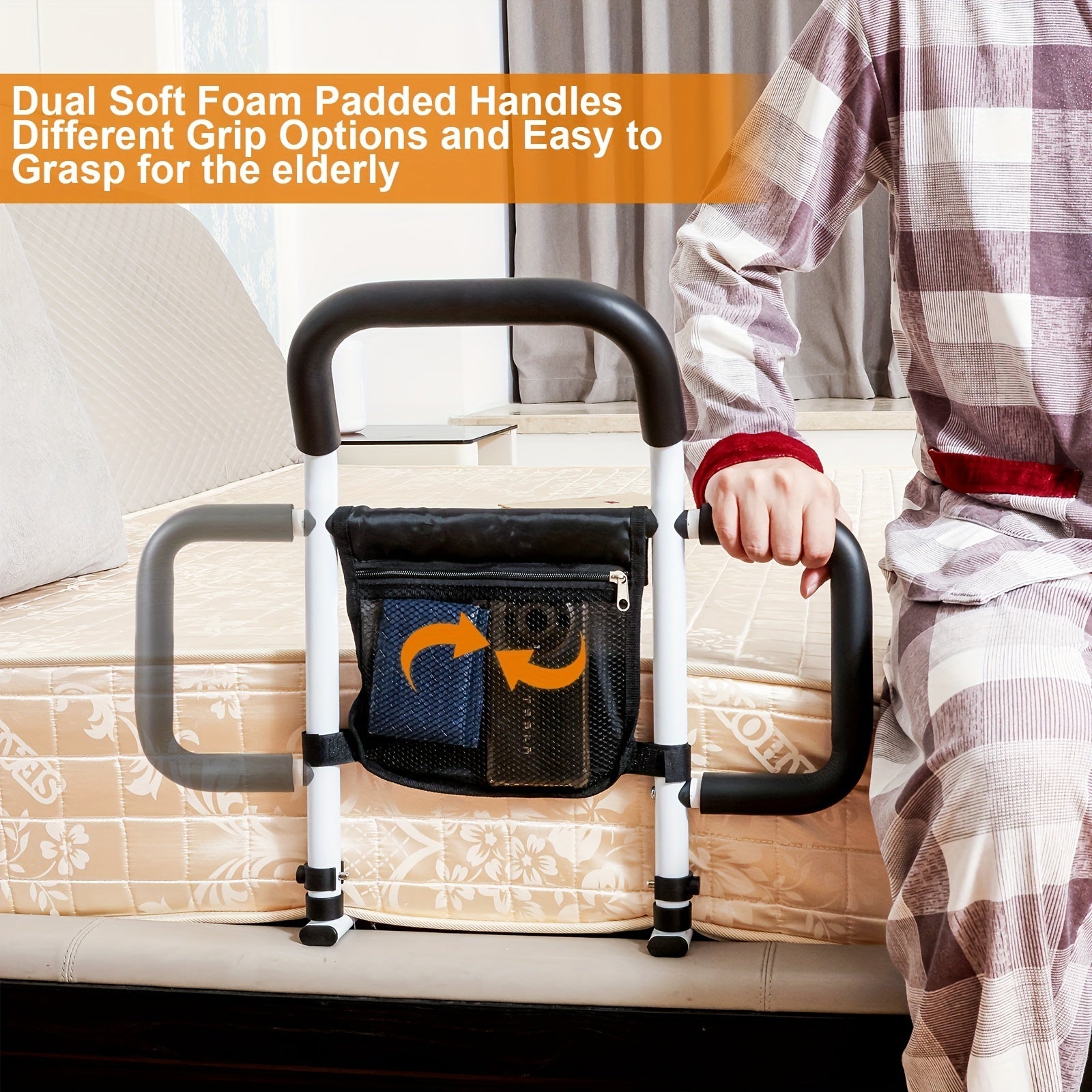 Bed Assist Handle with Dual Grip
