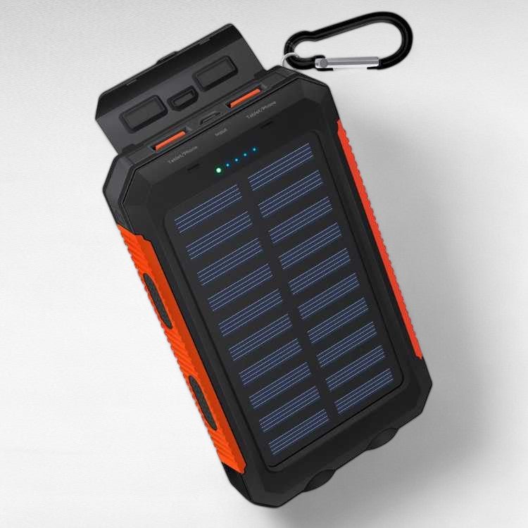 10000mAh Solar Charger for Outdoor Activities and Emergency Situations