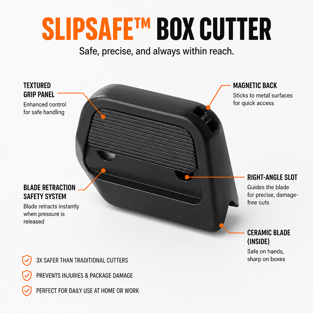 SlipSafe™ — Slice Fearlessly with Zero Cuts and Perfect Packages Every Time