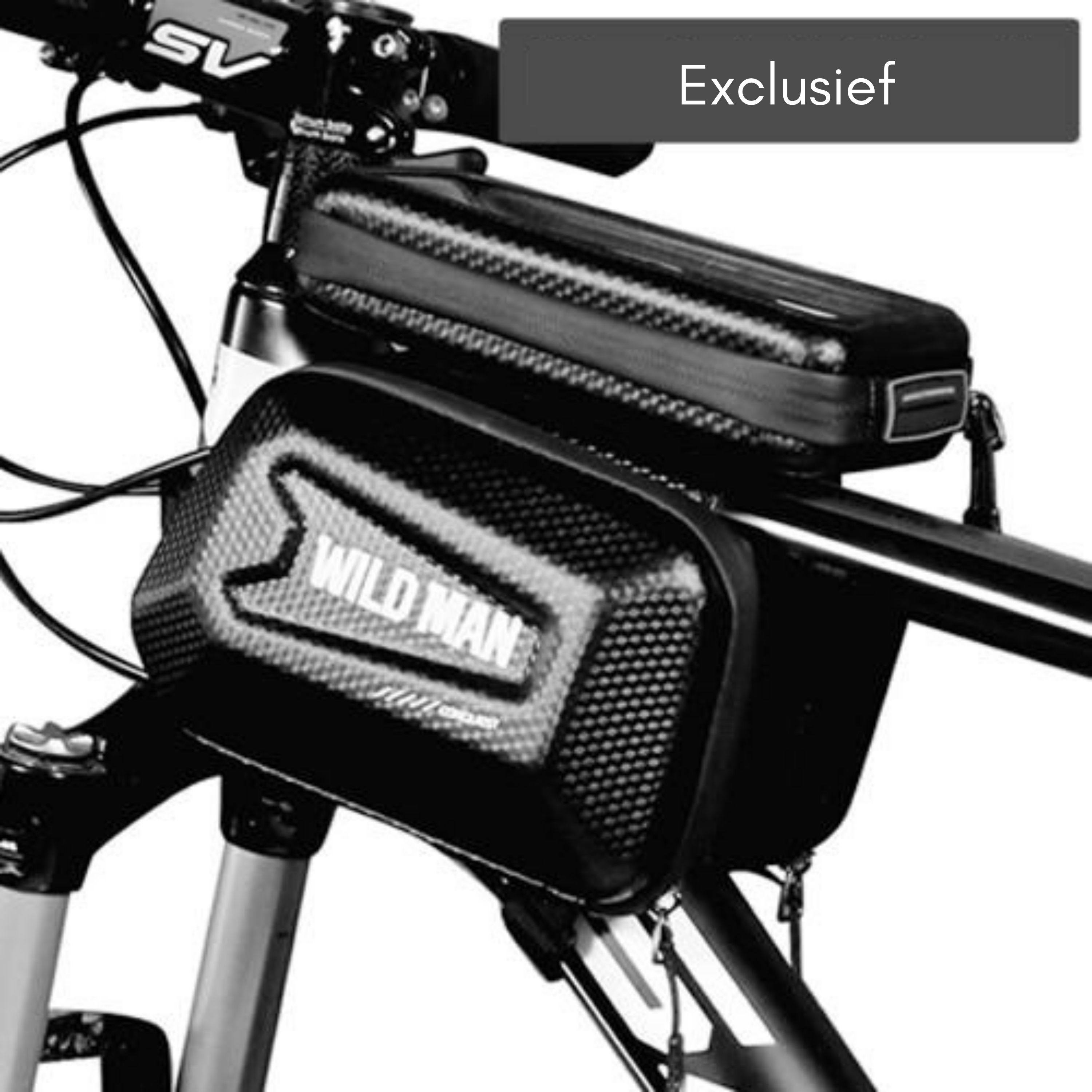 Waterproof Bicycle Frame Bag with Touch Screen Window