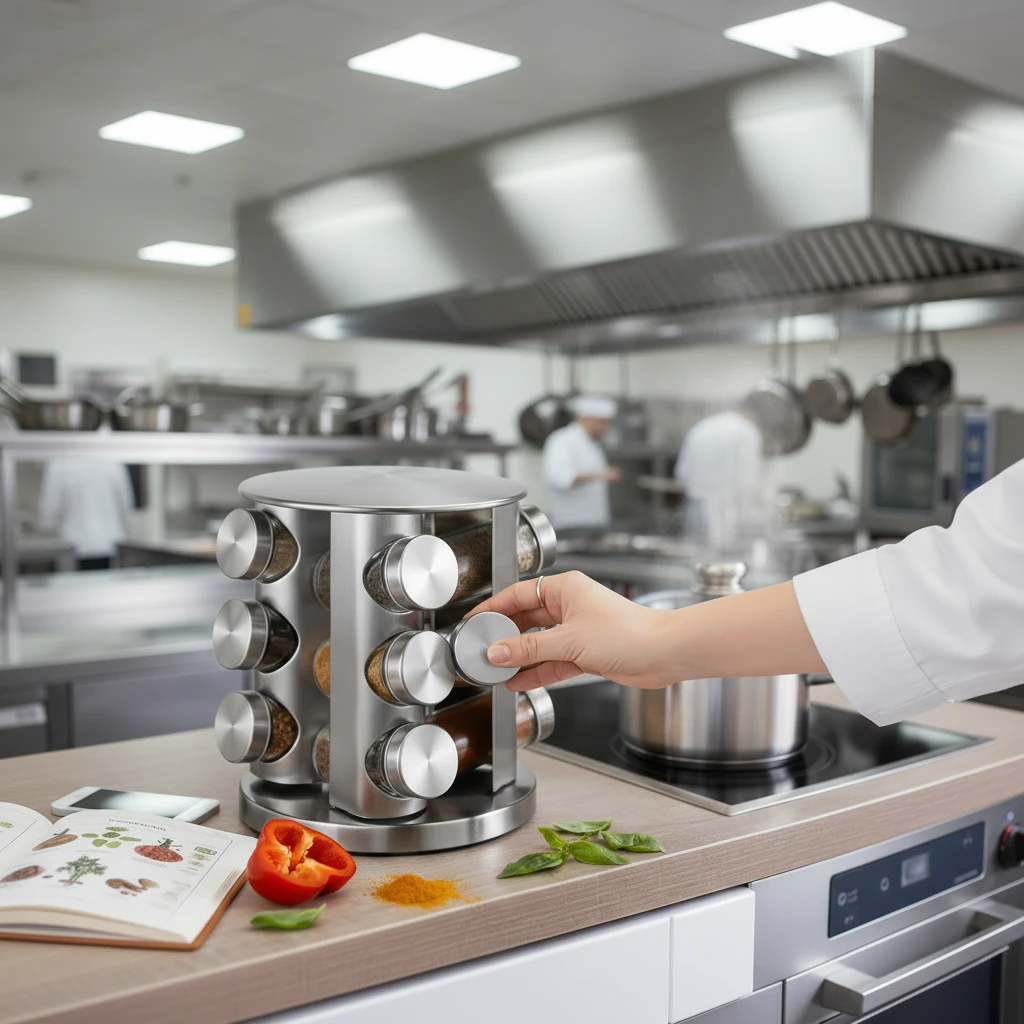 Spice Organizer – Quickly Keep Your Favorite Spices Fresh and Accessible!