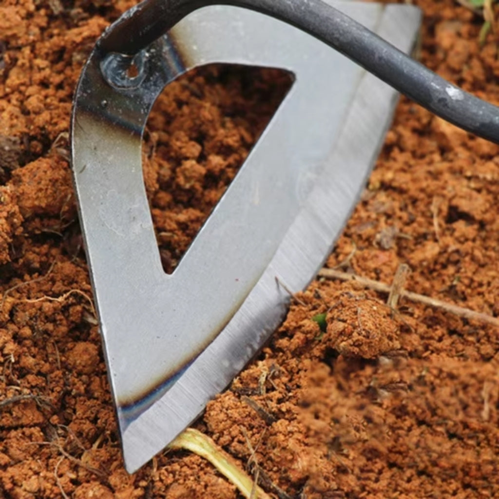 Weeding Tool | Upright Weed Removal Without Bending | Hollow Forged Steel Blade | RootPath