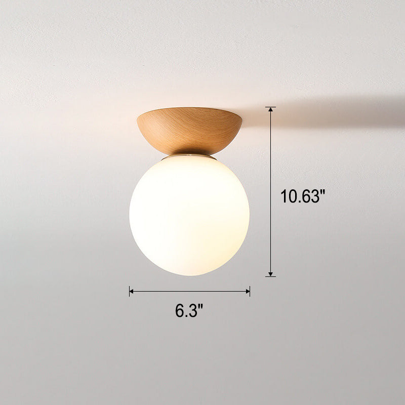 Glass Sphere Ceiling Lamp