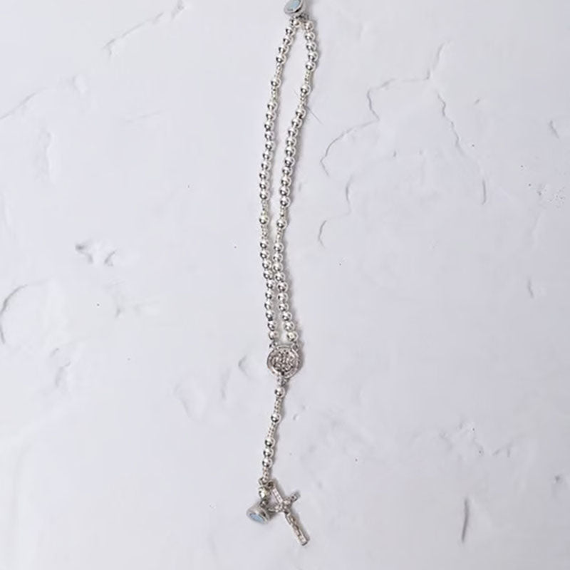 Handcrafted Beaded Prayer Bracelet with Magnetic Clasp