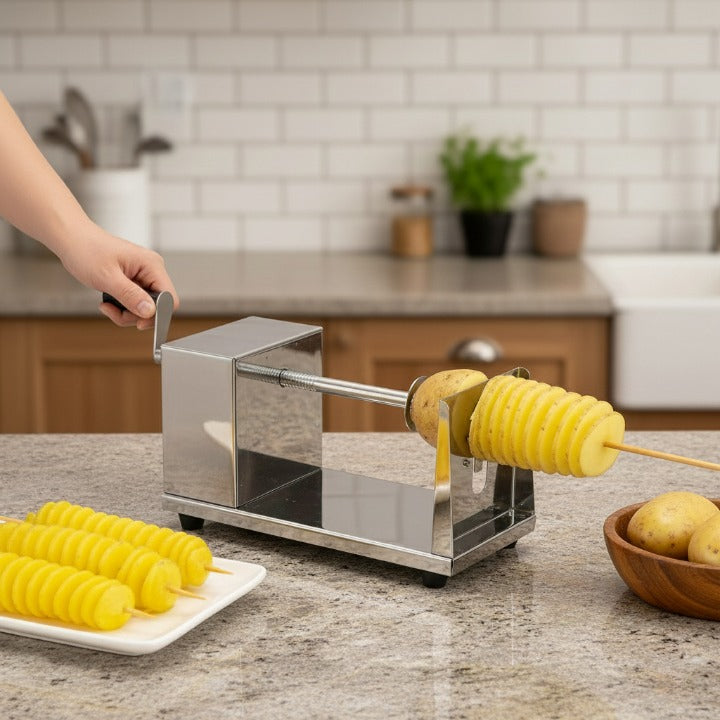 Spiral Vegetable Slicer - Create Artistic Masterpieces in Seconds!