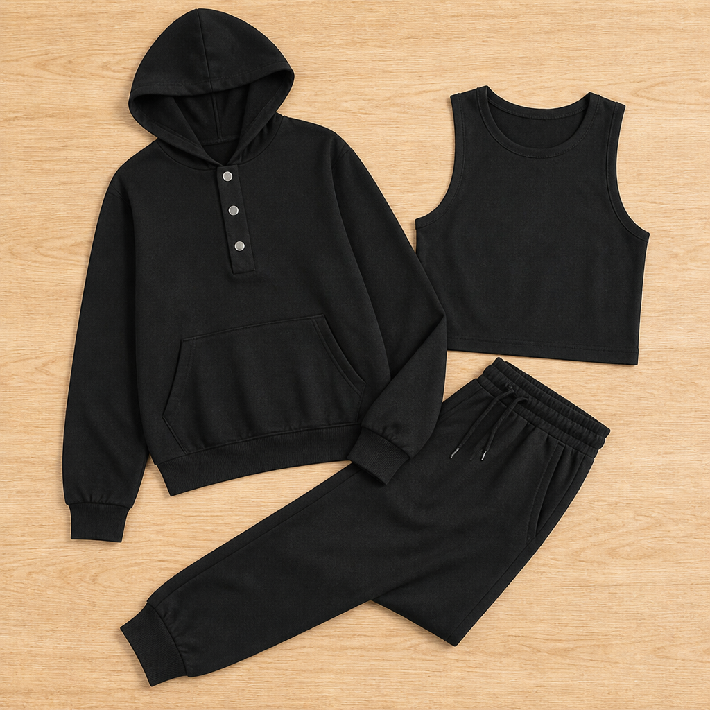 Versaform™ 3-Piece Sweatshirt Set — Slip Into Unmatched Comfort and Effortless Style All Day Long