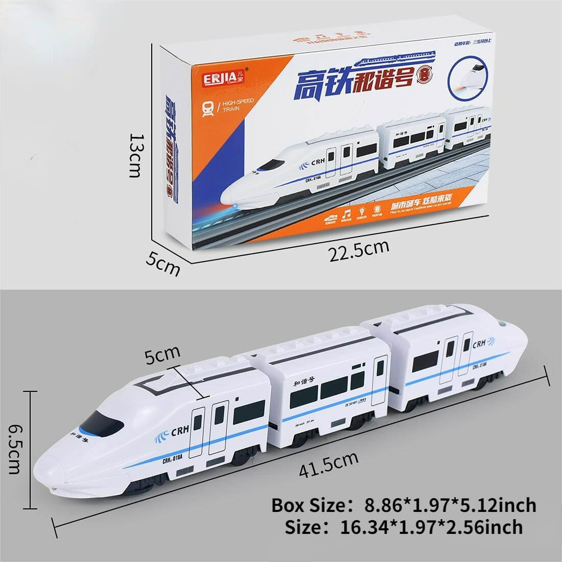Realistic Toy High-Speed Train for Kids