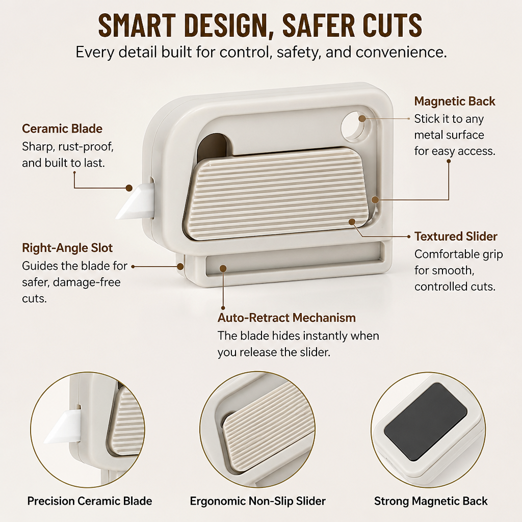 SlipSafe™ — Slice Fearlessly with Zero Cuts and Perfect Packages Every Time