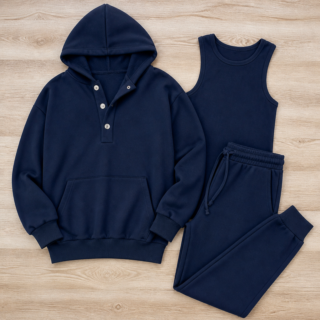 Versaform™ 3-Piece Sweatshirt Set — Slip Into Unmatched Comfort and Effortless Style All Day Long