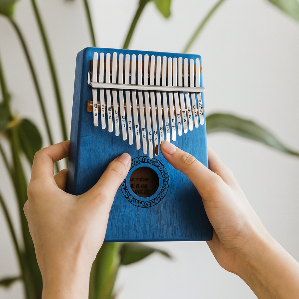 Compact 17-Key Thumb Piano - Portable Kalimba for Beginners and Relaxation