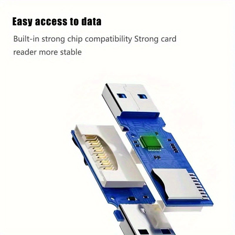 SD and MicroSD Card Reader with USB 3.0 Connectivity