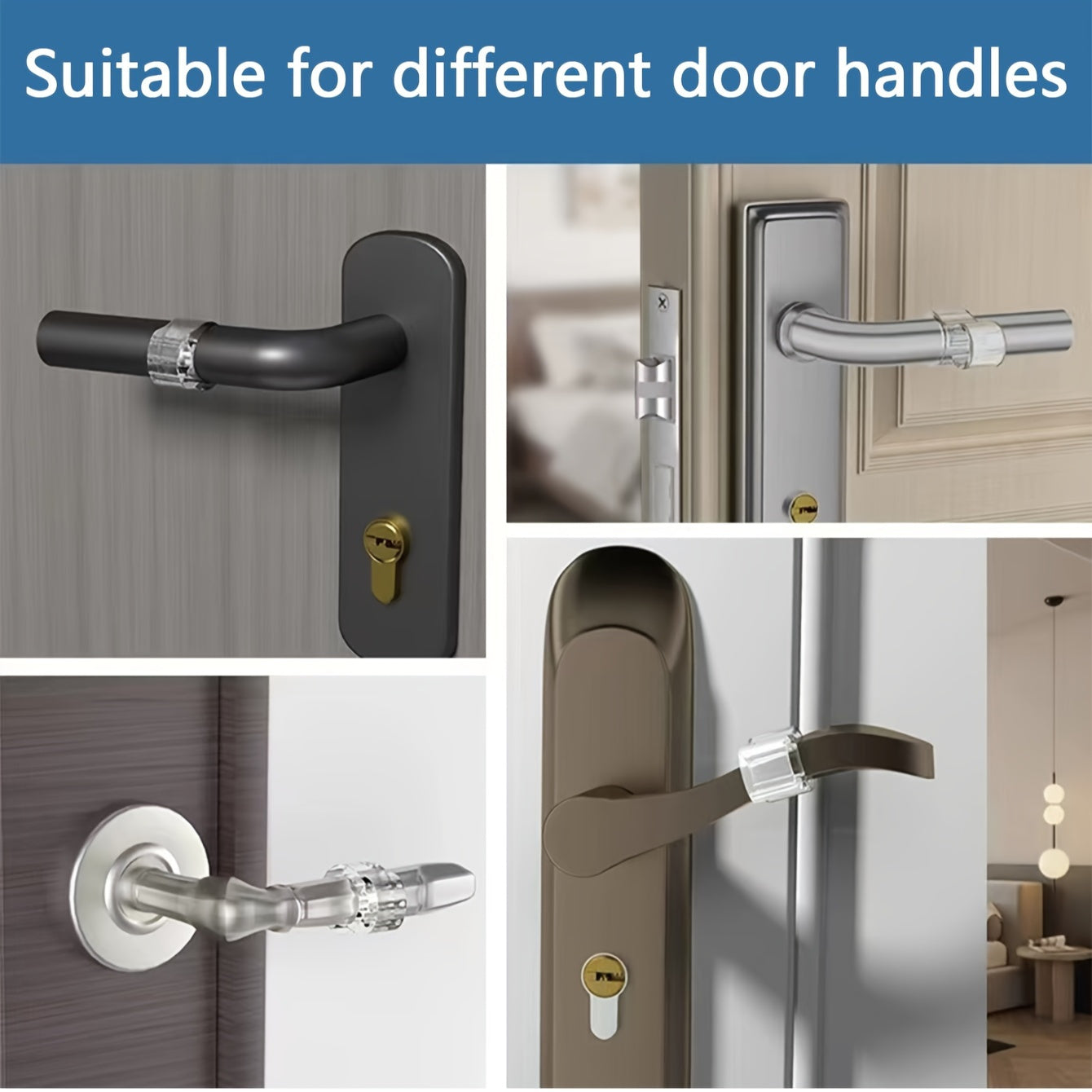 Silicone Door Handle Bumpers - Set of 5