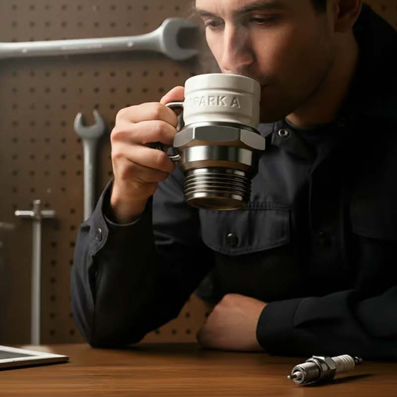 Unleash Your Inner Mechanic with Every Bold Sip