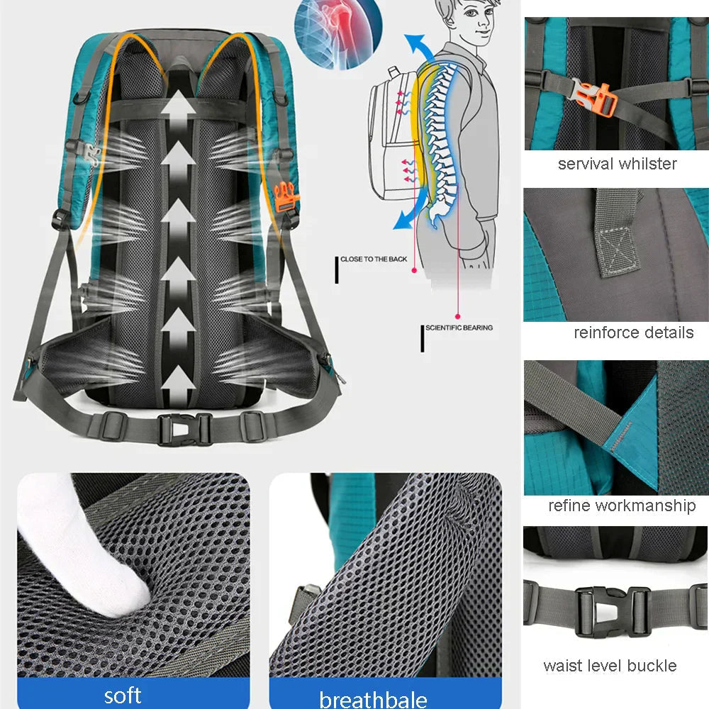 70L Hiking Backpack – Conquer Every Trail with Comfort and Organization