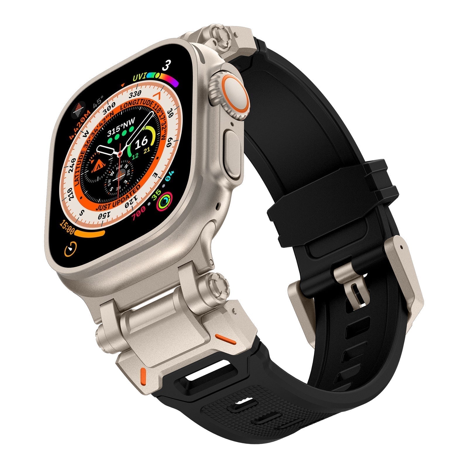 Silicone Strap for Apple Watch - Adventure Style